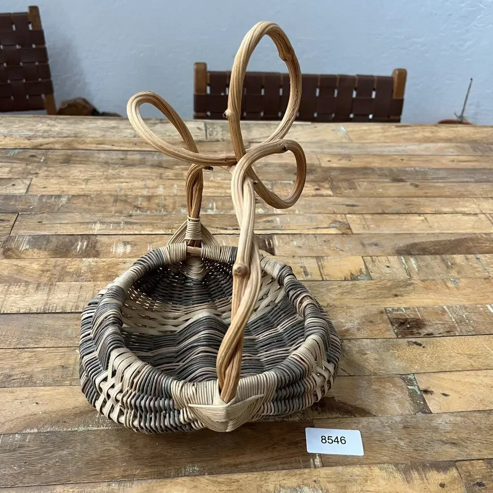 Gods Eye Handmade Woven Butt Basket 13